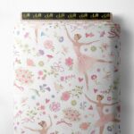 Ballet flower style with pink,green colors