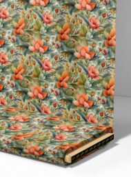 Flowers flower style with pink,green colors - Image 4