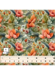 Flowers flower style with pink,green colors - Image 5