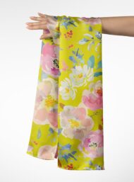 Pink flower style with pink,green colors - Image 3