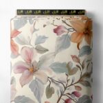 Plant flower style with pink,green colors