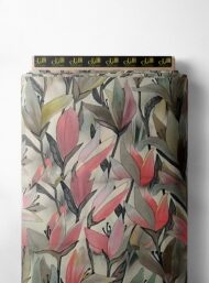 Floral flower style with grey,pink colors