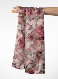 Flowers flower style with pink,grey colors - Image 3