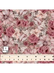 Flowers flower style with pink,grey colors - Image 5