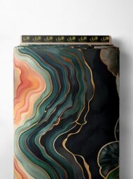 Swirl mixed style with green,red colors