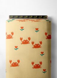 Crab nature style with red,green colors