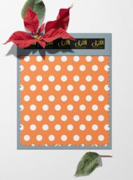 Polka classic style with orange, white colors - Image 6