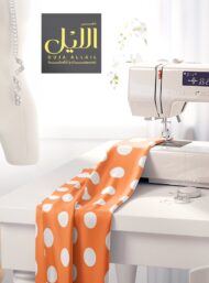 Polka classic style with orange, white colors - Image 7