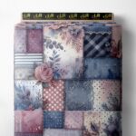 Floral mixed style with pink, blue colors