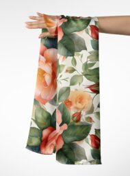 Flowers flower style with green,pink colors - Image 3