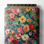 Flowers flower style with pink,green colors