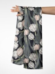 Flowers flower style with white,green colors - Image 3