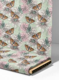 Butterfly flower style with pink,green colors - Image 4