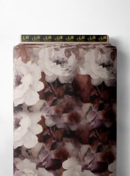 Petal flower style with white,brown colors