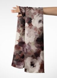 Petal flower style with white,brown colors - Image 3