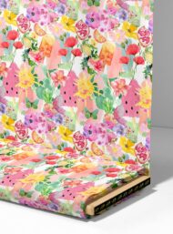 Fruit flower style with pink,green colors - Image 4