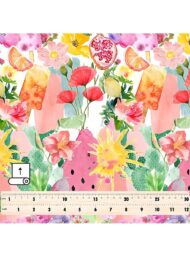 Fruit flower style with pink,green colors - Image 5