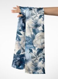 Petal flower style with blue,white colors - Image 3