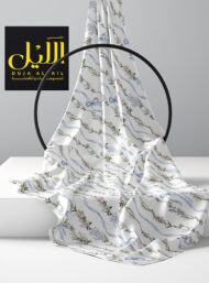 Ribbon flower style with white,blue colors - Image 2