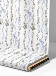 Ribbon flower style with white,blue colors - Image 4