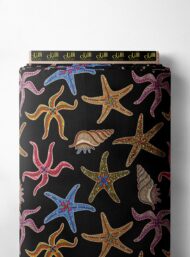 Starfish ocean and sky style with pink,blue colors