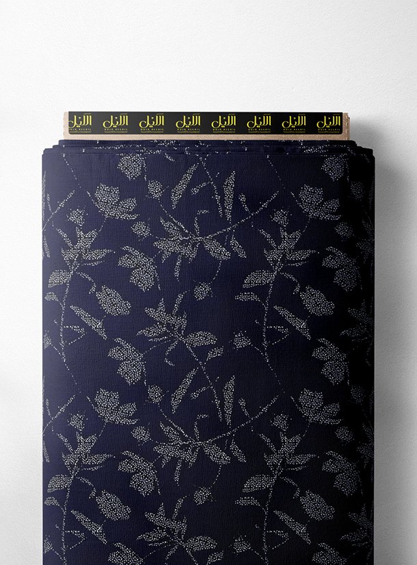 LAI01-0859_1-1.jpg Leaf flower style with grey,black colors - Image 1