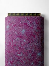 Petal flower style with blue, red colors