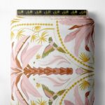 Petal flower style with pink,brown colors