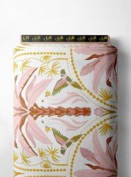 Petal flower style with pink,brown colors