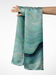 Wave ocean and sky style with blue,green colors - Image 3