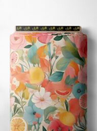 Petal flower style with pink,yellow colors