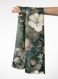 Leaf flower style with grey,white colors - Image 3