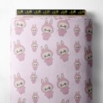 Bunny animal style with pink, white colors