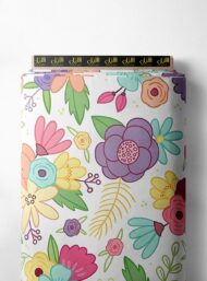 Petal flower style with pink,green colors