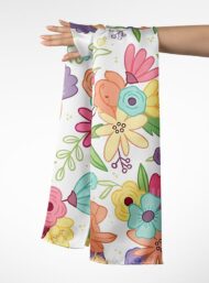 Petal flower style with pink,green colors - Image 3