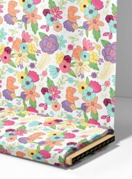 Petal flower style with pink,green colors - Image 4