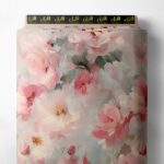 Petal flower style with pink,white colors