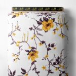 Bloom flower style with yellow,brown colors