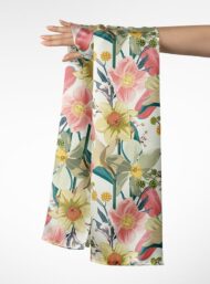 Petal flower style with pink,green colors - Image 3