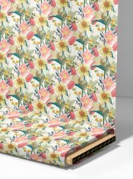 Petal flower style with pink,green colors - Image 4