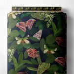 Moth nature style with green,brown colors