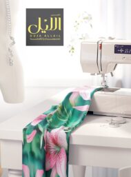 Lily flower style with pink,green colors - Image 7