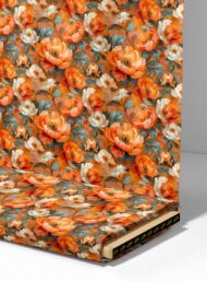 Petal flower style with orange,white colors - Image 4