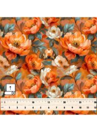 Petal flower style with orange,white colors - Image 5