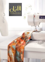 Petal flower style with orange,white colors - Image 7