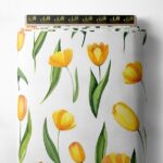 Petal flower style with yellow,green colors