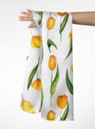 Petal flower style with yellow,green colors - Image 3
