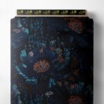 Petal flower style with blue,orange colors