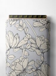 Petal flower style with grey, white colors