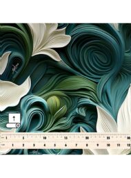 Flower nature style with green,blue colors - Image 5